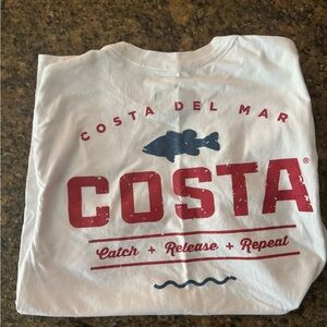 Costa White Graphic T-Shirt